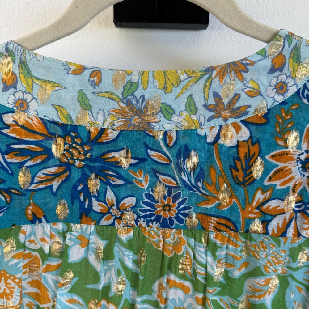 Gorgeous Anthro kimono style full length duster. One size fits all. - Picture 7 of 9